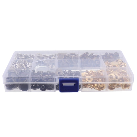 GOOHOCHY  Clothes Button Accessory Buttons Replacement Kit Mother Black