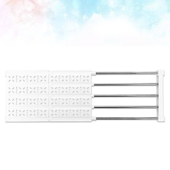 GOOHOCHY  Clothes Rail with Shelves for Closet Storage Telescopic Partition