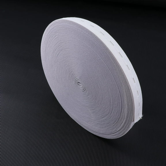 GOOHOCHY Clothing Accessories Shirring Elastic for Sewing Band Man White