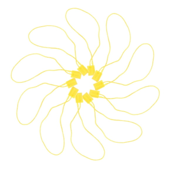 GOOHOCHY Clothing Tag Strings 950Pcs Hang Clothes Tags Minimalist Design Yellow Polyester 17.8x0.7x0.3In