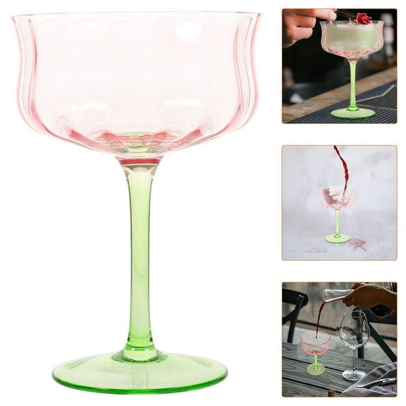 GOOHOCHY Glass Goblet Goblet Glass 1Pcs
