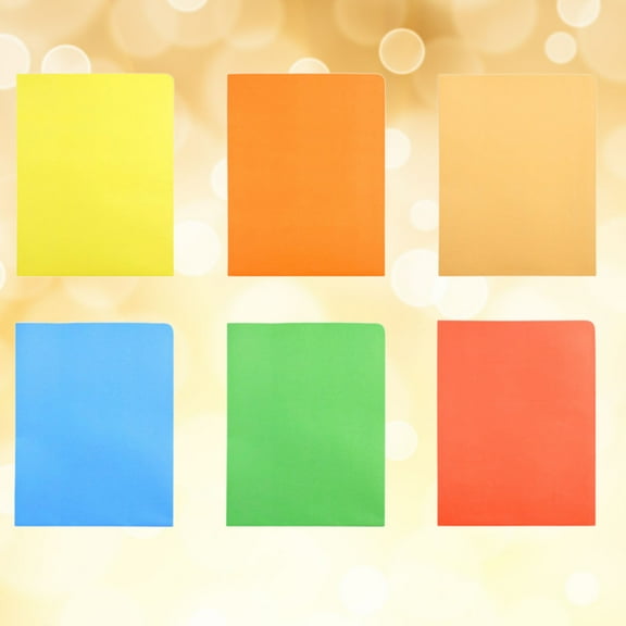 GOOHOCHY Colorful Paper File Folder with 2 Pockets for Office Use A4 Size Assorted Colors
