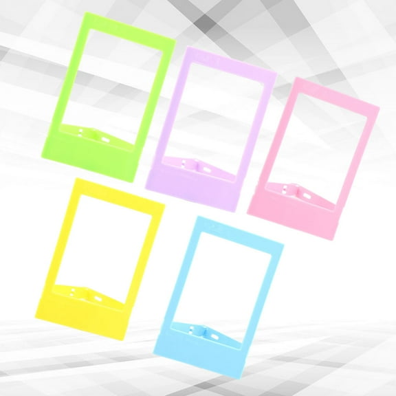 GOOHOCHY Colorful Photo Frame for Decoration with PVC Material Assorted Colors 9x5.7x0.7cm Mini Size