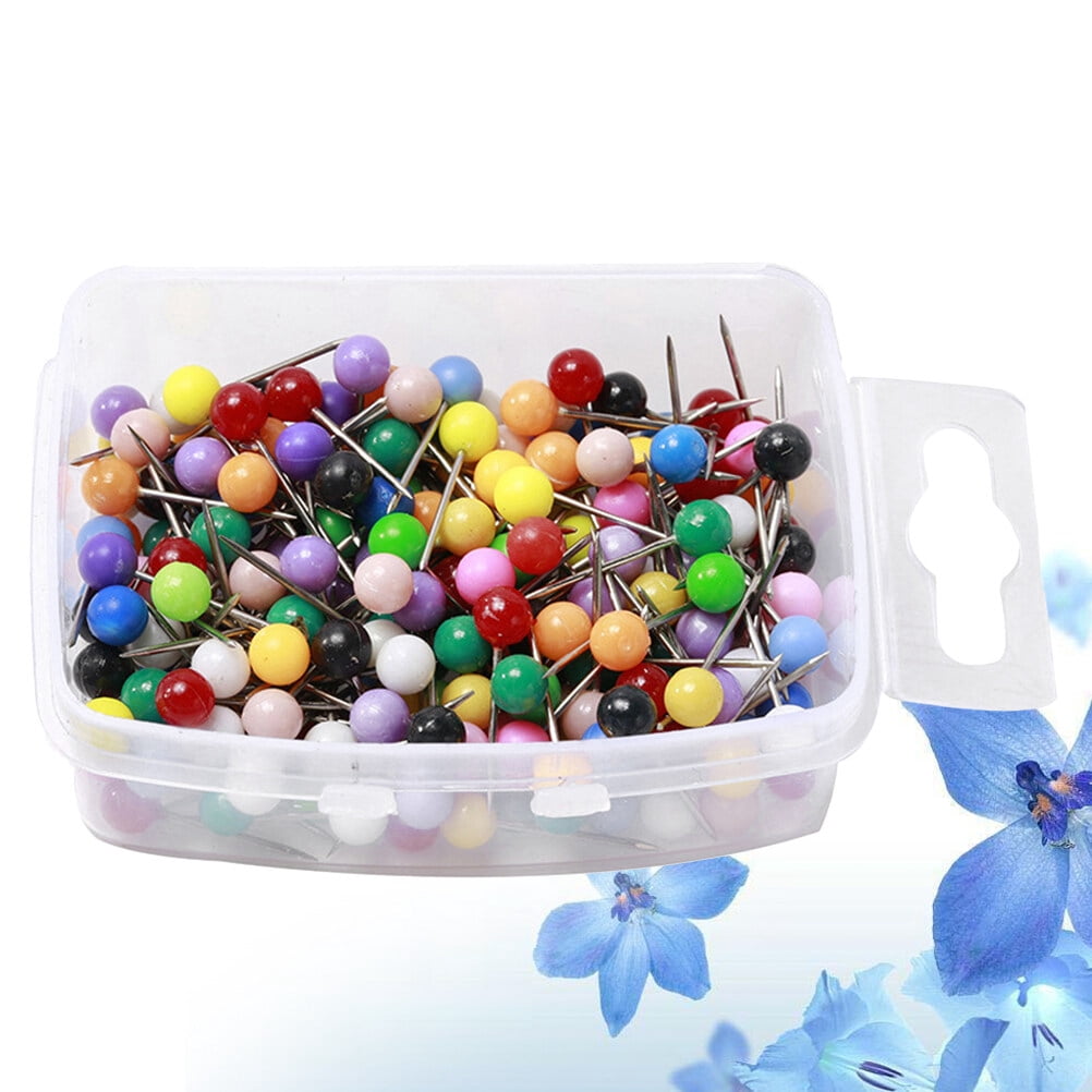 GOOHOCHY Colorful Plastic Ball Head Sewing Pins for Craft Made of ...