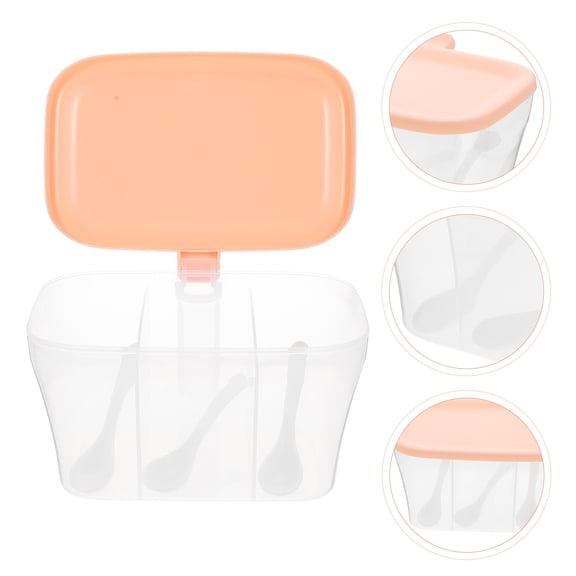 Mobutofu Kitchen Seasoning Storage Boxes Pink Plastic 1Pcs