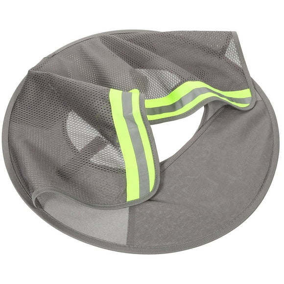 GOOHOCHY Construction Hat Sun Shade 1Pcs Grey Polyester Neck Protector for Railway Construction Workers