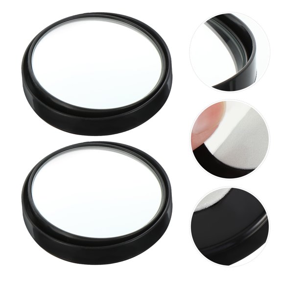 FUTUREORYY Auto Mirrors Black Synthetic Material 1 Pair Remove Dead Zone