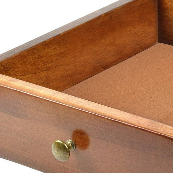 GOOHOCHY Cork Drawer Liners with Non Slip and Moisture Resistant for Kitchen Cabinets in Light Brown 4 Pieces