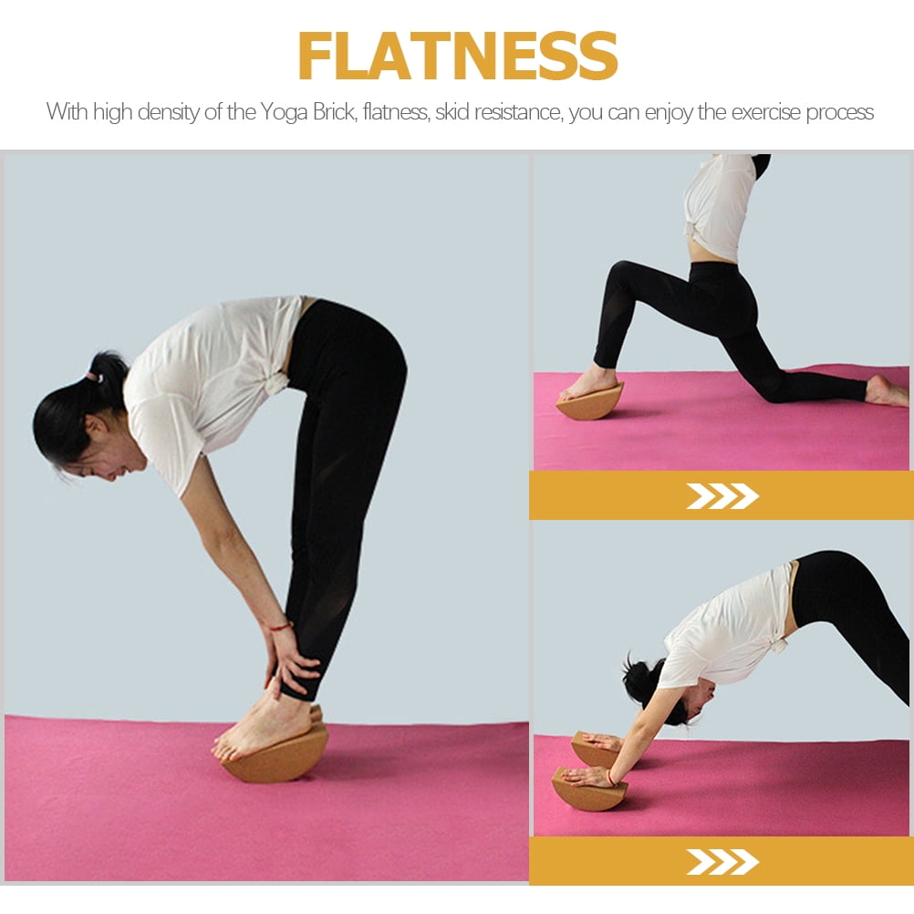 FUTUREORYY Cork Yoga Block 1Pack For Yoga Practice Stretch Exercise 9.43X3.93X3.34In