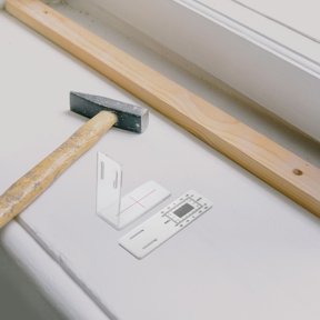 GOOHOCHY Transparent Corner Crack Monitoring Ruler 8x8x3cm for Precise Measurement and Inspection