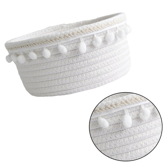 GOOHOCHY  Cotton Thread Storage Frame Hair Bulb Rope Basket Practical