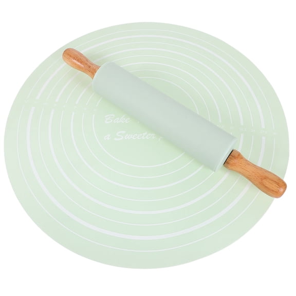 GOOHOCHY  Countertop Baking Pie Mat Bread Rolling Pins for with Proofing