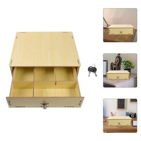 GOOHOCHY  Countertop Organizer Cash Drawer Tray Change Storage Box