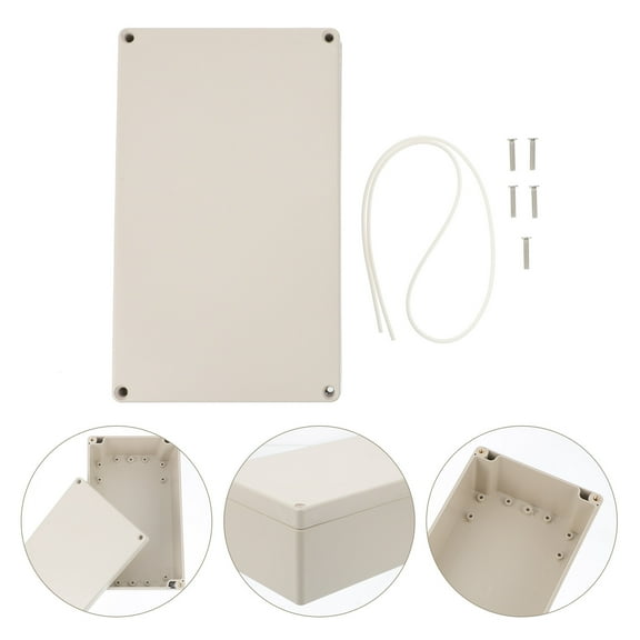 FUEENIRVA Waterproof Outdoor Wire Electrical Connectors Cable Junction Box Light Grey 1Pack