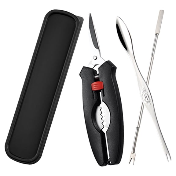 FUTUREORYY Crab Opening Tools Kit Ergonomic Design Assorted Color Plastic and Metal for Home 1Set