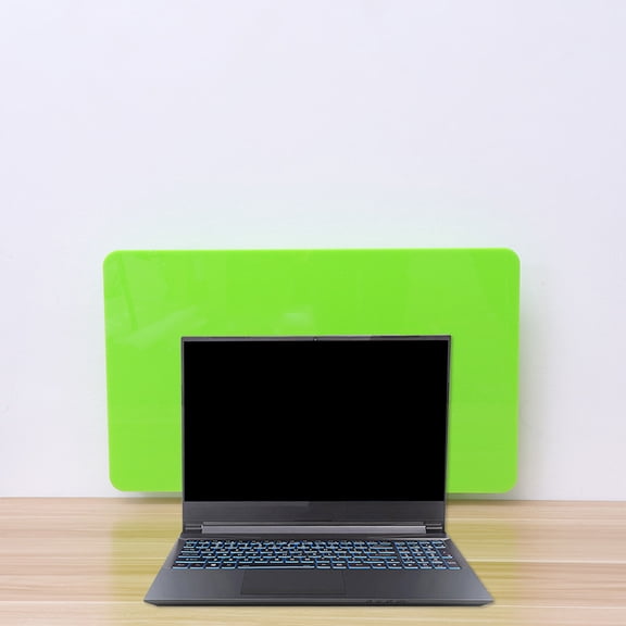 GOOHOCHY Create Private Workstations 1Set Green Acrylic Rectangular Office Desk Divider 19.7x11.8in