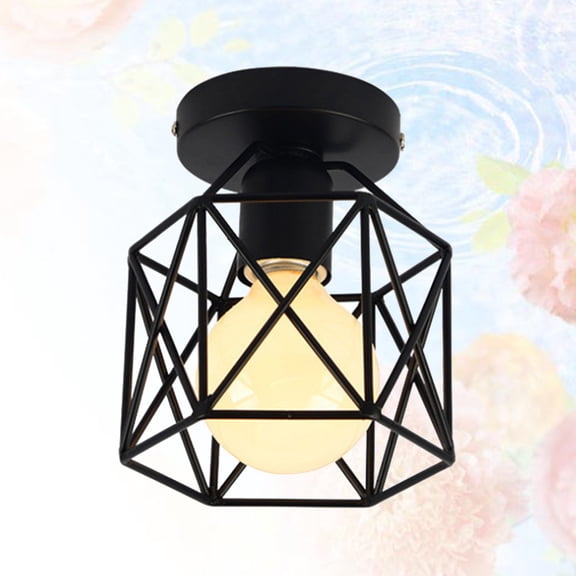 GOOHOCHY Creative Iron Ceiling Light Industrial Ceiling Light Fixture Aisle Corridor Lamp Light (With Light Blub)