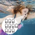 thumbnail image 1 of FUEENIRVA 10Pcs Reusable Black Silicone Nose Clips Professional Anti Choking Swimming Pool Accessories, 1 of 8