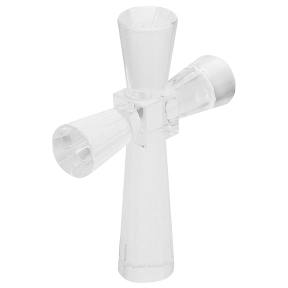 GOOHOCHY Crystal Cross Table Ornament Crystal Cross Standing Tabletop Figurine Ornament