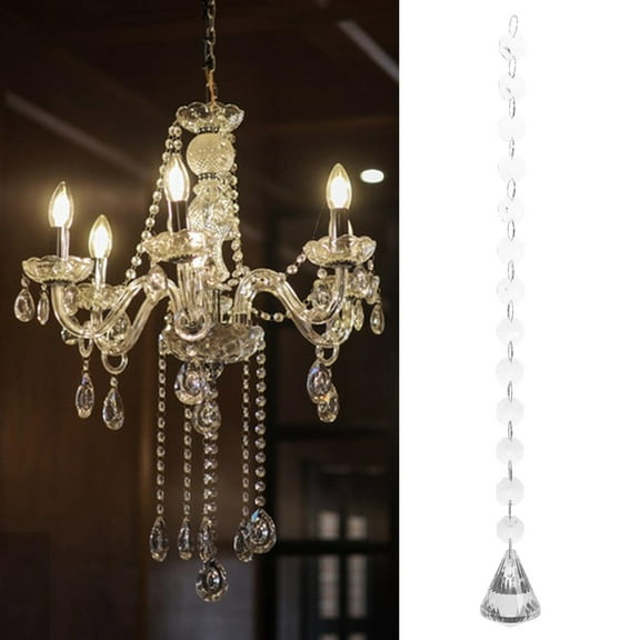 GOOHOCHY Crystal Hanging Lamp Decoration Ceiling Lamp Ornament for Party Wedding Decor