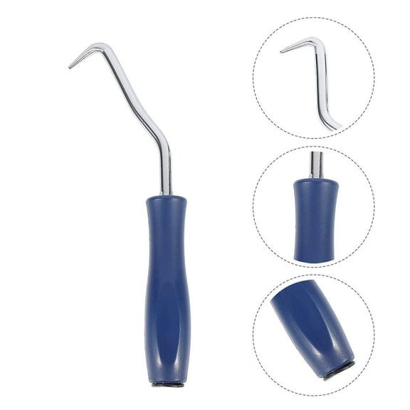 GOOHOCHY Curved Rebar Wire Hook Curved Wire Hook Steel Wire Hook with Plastic Handle for Rebar