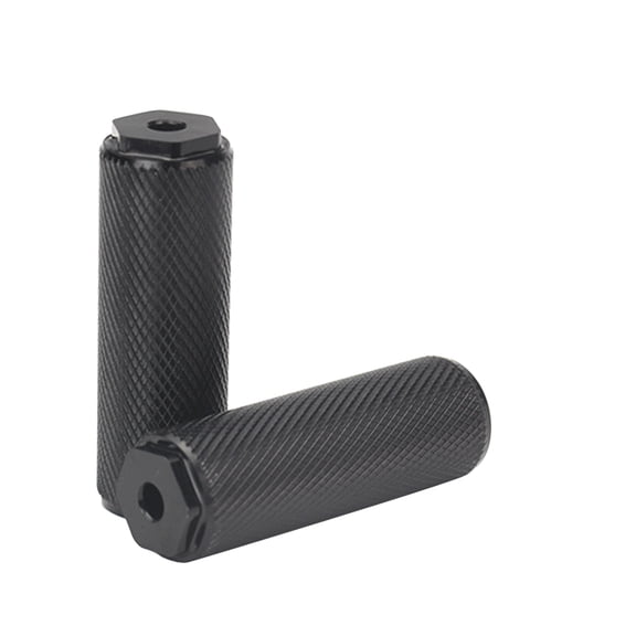 GOOHOCHY Cycling Foot Pegs 1 Pair Black Pedal Aluminum Alloy 7.5X2.5 in