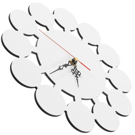 GOOHOCHY DIY Clock for Heat Transfer White Low Noise Suitable for Any Room Decor 11.8 Inches