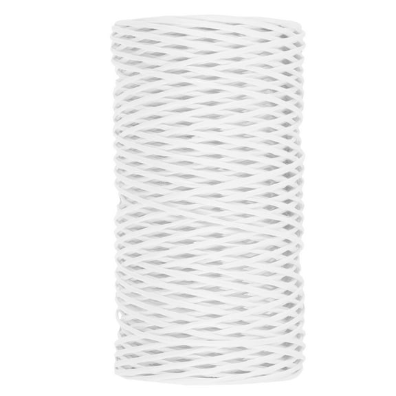 Mobutofu Multi-Use White Iron Wire Woven Craft Rope for Home Crafts and Decorative Weaving