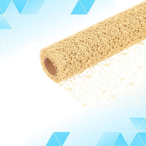 FUEENIRVA Korean Jacquard Net Mesh DIY Gauze Roll Light Coffee 1 Set