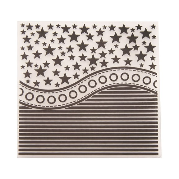 GOOHOCHY DIY Plastic Bump Embossing Template Stencil Folder for Album Scrapbooking Paper Art Craft Decor (EM104)