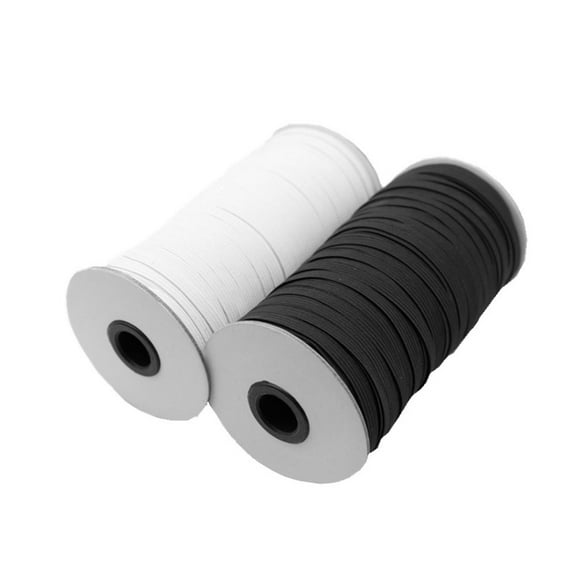 GOOHOCHY DIY Springy Stretch Knitting Sewing Elastic Spool Cord Elastic Bands (Black)