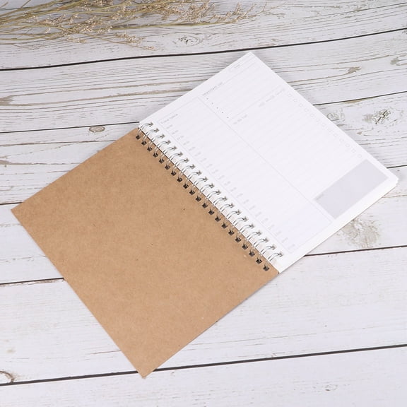 GOOHOCHY Daily Planner for Student on Quality Paper Light Brown Perfect for Writing Ideas and Travel Journal