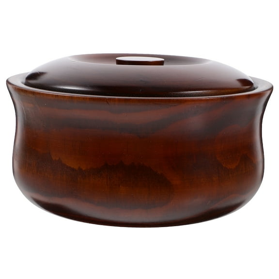 GOOHOCHY Dark Red Synthetic Fruit Plate with Cover for Storage Use Perfect for Events and Gifts 10.2 Inches