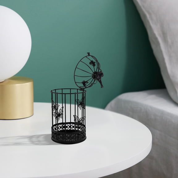 GOOHOCHY  Decorations Vintage Bird Cage Iron Candle Holder Tealight European Style