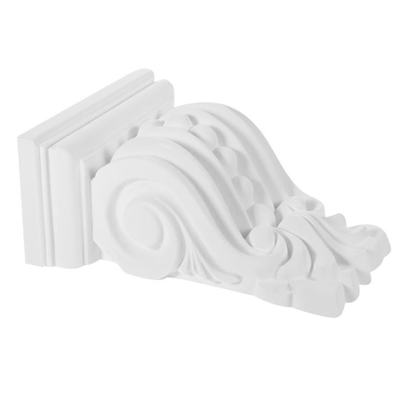 GOOHOCHY Decorative Corbels Exterior Roman Capital Decoration 15.00X11.40X6.50CM White