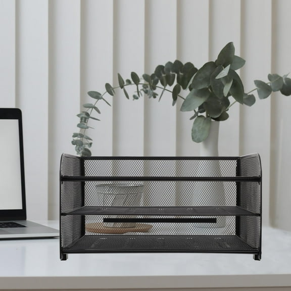 GOOHOCHY Desk Paper Tray File Organizer Paper Tray Detachable File Holder Document File Organizer