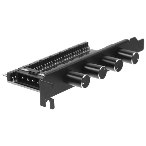 GOOHOCHY Desktop Fan Hub Cooling Splitter with Extension Controller for Computer Systems