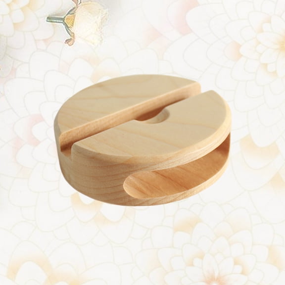 FUTUREORYY Sound Amplifier Stand Holder Walnut 1Pc 9.7x9.7x1.2in