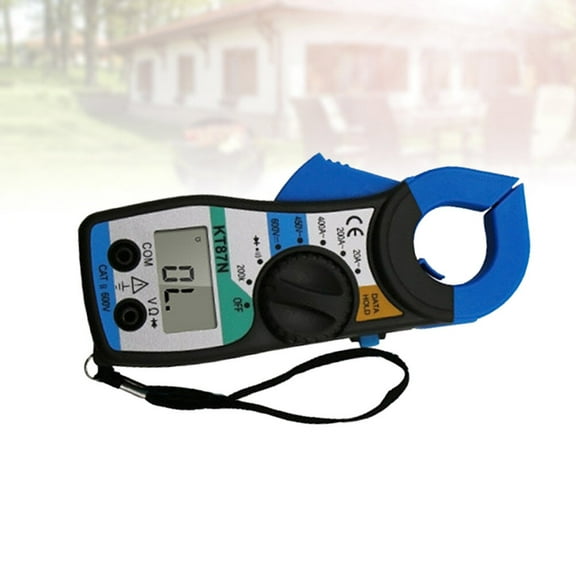 GOOHOCHY Digital Pincerlike Meter High Precision Mini Multimeter Blue (Without Battery)