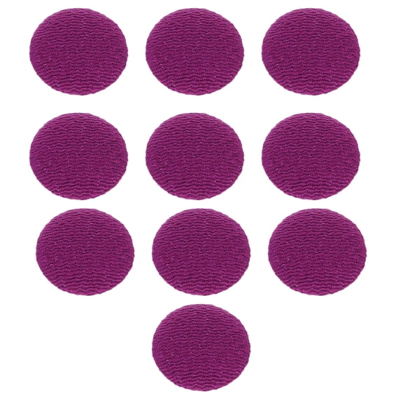 GOOHOCHY Diy Round Buttons Purple 2x0.79In Cloth 10Pcs For Handmade Button Sewing Crafts Handmade Projects