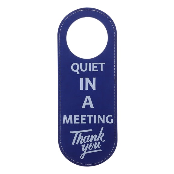 GOOHOCHY Door Hangers Signs Staff Quiet Sign Office 22.50X8.50X1.00CM Blue