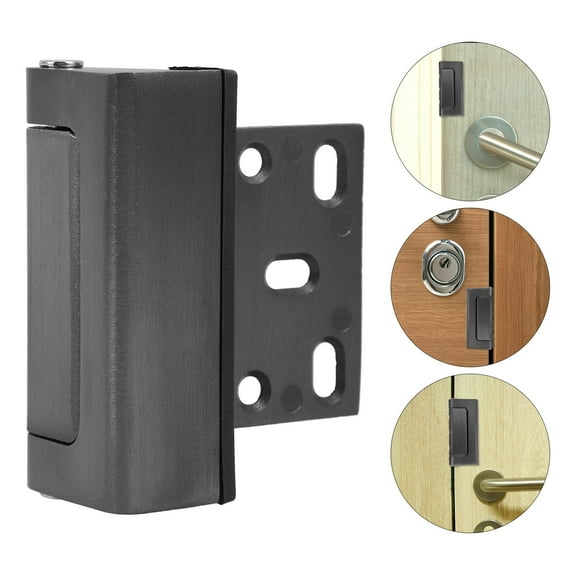 GOOHOCHY Portable Safety Door Reinforcement Lock Grey 1 Set 2.95X2.44X1.38in