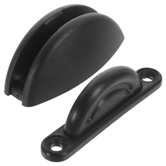 GOOHOCHY Door Silent Buckle Retainer Catch Stop Holder Black