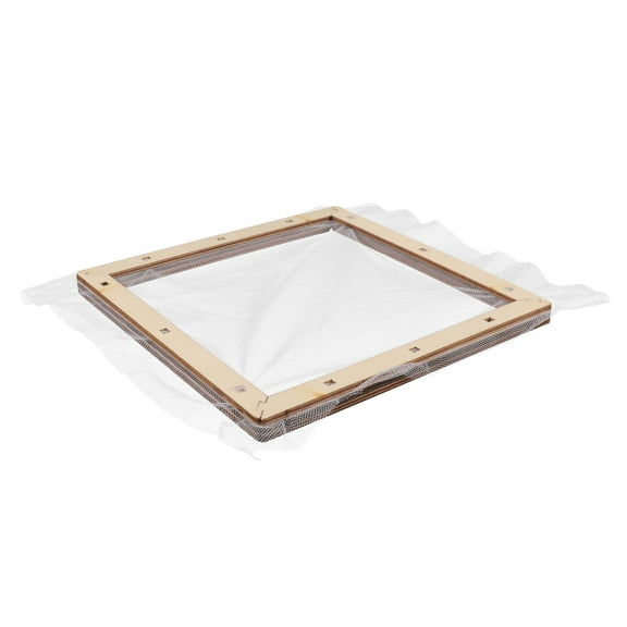 TABLZONE Compact Wooden Paper Making Mould Light Yellow Easy Carry for DIY