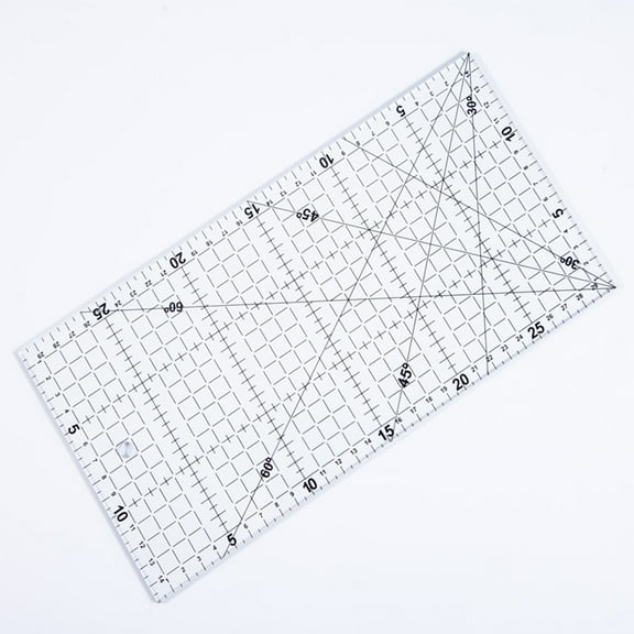 GOOHOCHY Drafting Ruler Clear Sewing Ruler for Measuring Fabric