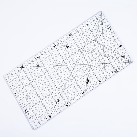 GOOHOCHY Clear Sewing Ruler for Accurate Fabric Measuring, Cutting, Drafting - Essential Tailoring and Sewing Tool