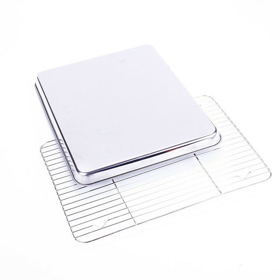 FUTUREORYY Barbecue Pan Stainless Steel 1Pcs 15.7x11.8x1In