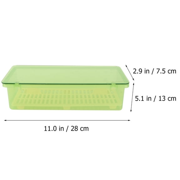 GOOHOCHY  Drainer Cutlery Storage Box Dust-proof Silverware