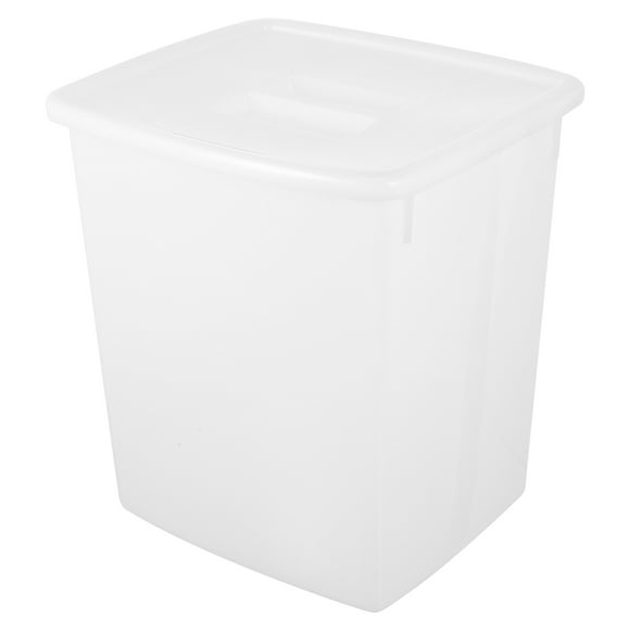 GETAJGHSD White Food Grade Plastic Bucket Airtight Lid Beverage Tub Water Containment 1Set