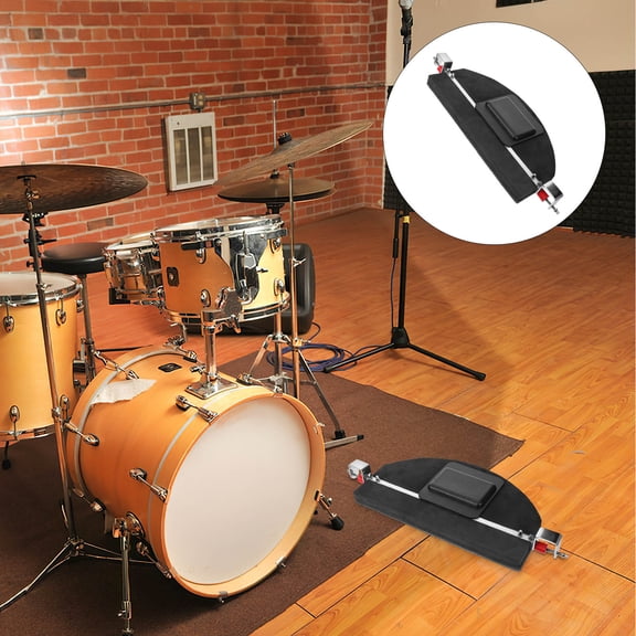 GOOHOCHY drum practice pad Practice Pad Rubber Black Drummers Indoor Use 1Pcs